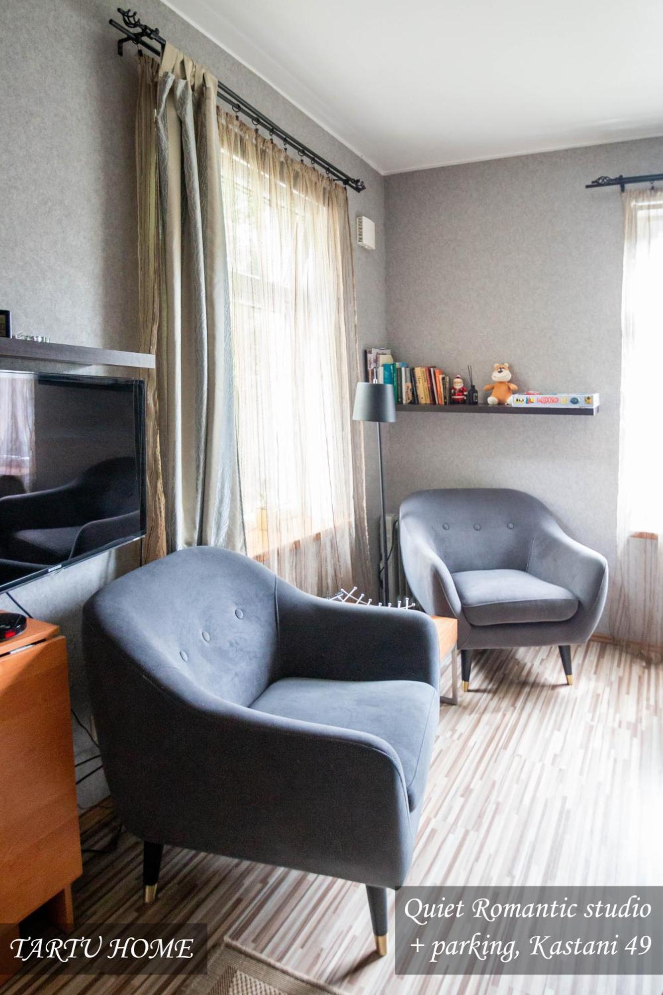 Quiet Romantic Studio Plus Parking, Tartu Home Екстериор снимка